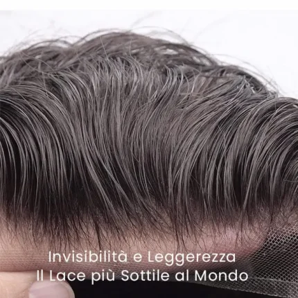 protesi capelli Swiss Lace ultra sottile per un frontale invisibile